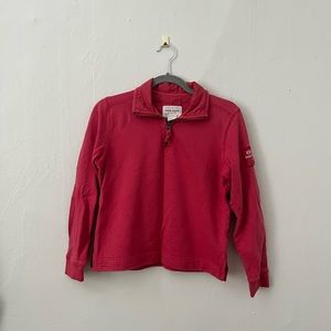Eddie Bauer cropped zip up pullover